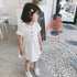 Girls' Dress 2022 Summer New Girls' Academic Skirt Cotton Princess Skirt